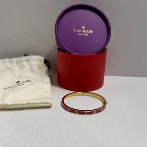 Kate Spade Red and Gold Studded Bracelet